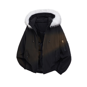 毛领连帽工装派克棉服 M056 P80图片