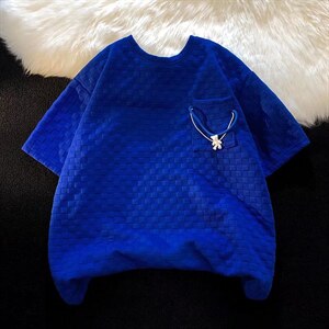 潮短袖t恤男士夏季潮牌宽松潮流ins半袖男生上衣服男 T1324-P30图片