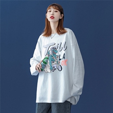 ！2023春季新品潮流行恐龙Fashion长袖T恤潮T115P25控38，男装T恤，A247A