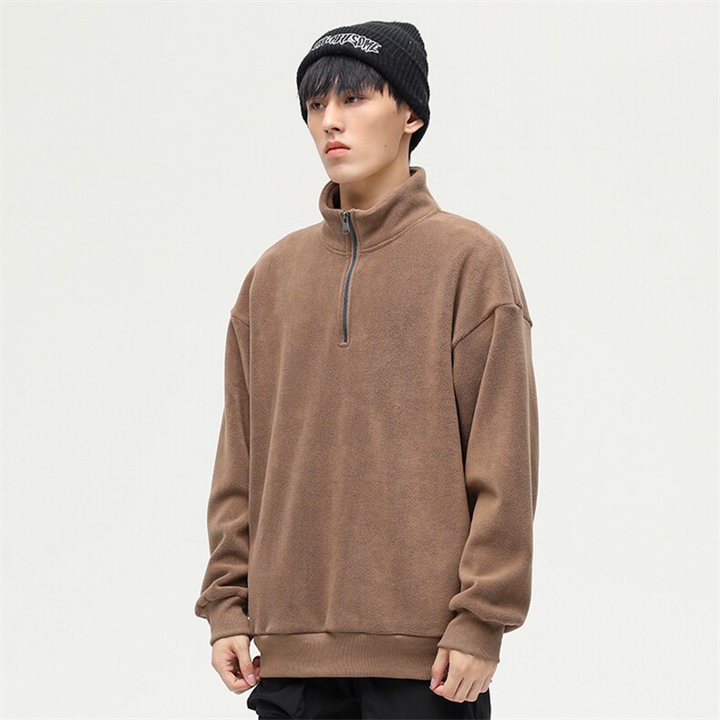 奥粒绒外套基础纯色休闲百搭立领套头卫衣男女同款EY3661-P80,女装短外套,电商B306