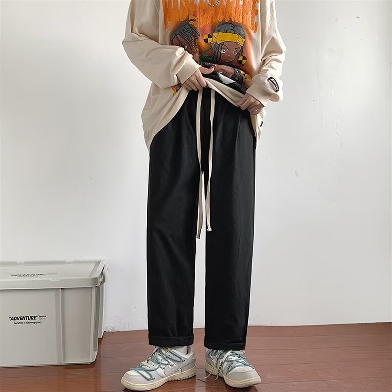 男秋季新款港风纯棉休闲裤HK78P33,男装休闲裤,星座1116-2