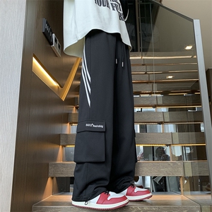 条纹织带工装口袋刺绣卫裤休闲裤 XZ604-K104-特P40控78图片