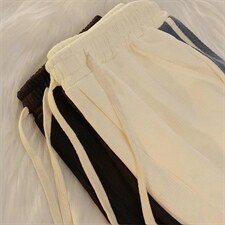网红裤子男潮牌束脚运动华夫格休闲裤K7051P35图片