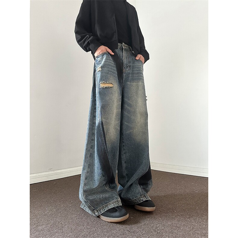 903-AK98-特P55 【88】S-3XL  爆破脏脏做旧牛仔裤！1图片