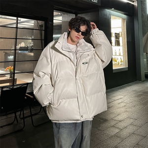 405A  美式高街个性金属设计假两件pu皮棉服   MY24925-P155控188图片