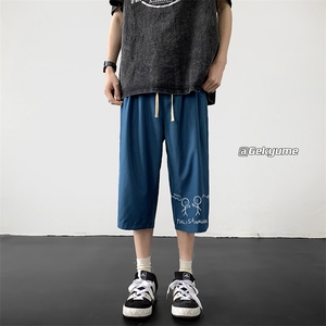 冰丝七分裤男大码速干短裤男五分裤 QK72302-P25图片