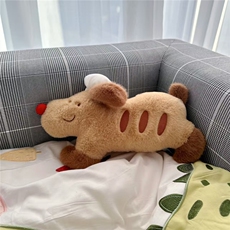 欧雕法棍厨师狗可爱抱枕小狗玩偶靠枕精品毛绒小狗狗生日礼物女生