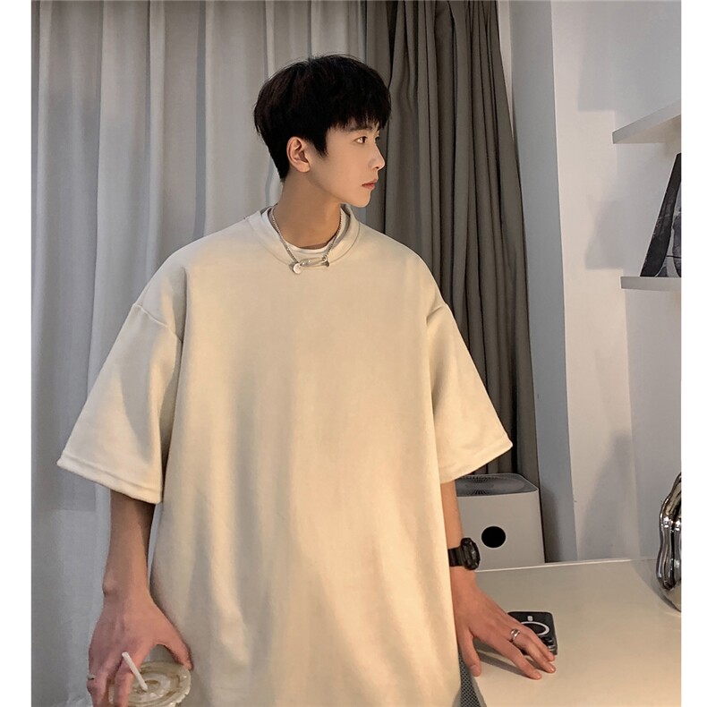 1港风模麂皮绒大码M-5XL短TDT8766P23DK8767P32套装TZ8757P55，男装休闲套装，星座226-2