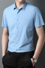 男士2023年夏季新款百搭衬衫男短袖商务休闲衬衣男，男装衬衫，电商B360