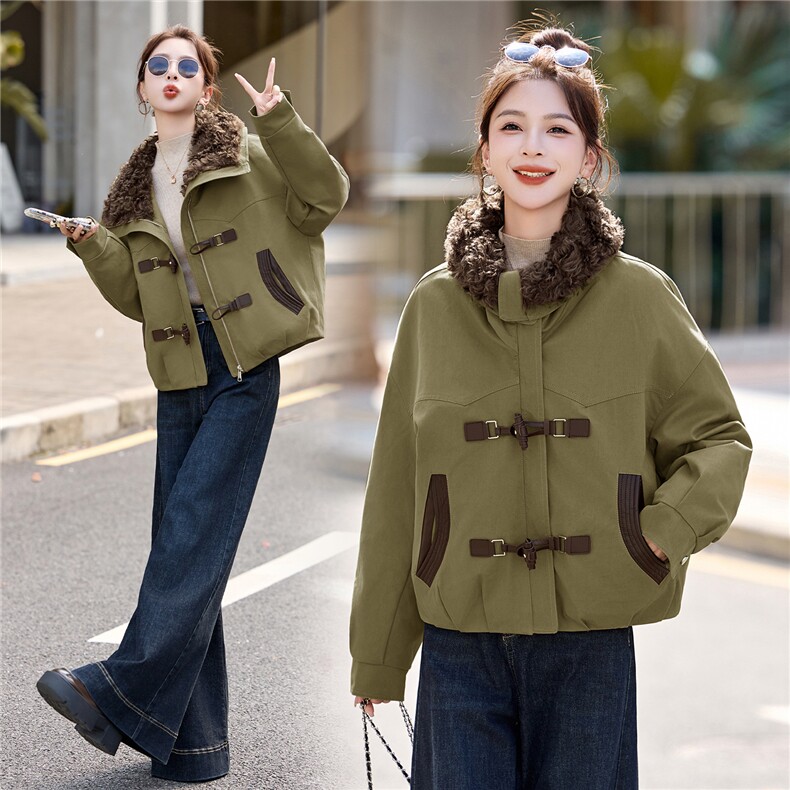 现货！2025冬季新款白鸭绒羽绒服女休闲风图片