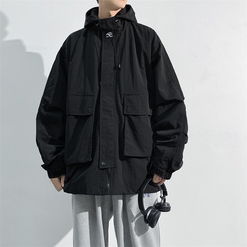 春季新款现货三防户外夹克男连帽冲锋衣外套DSA157B-J93-P60图片
