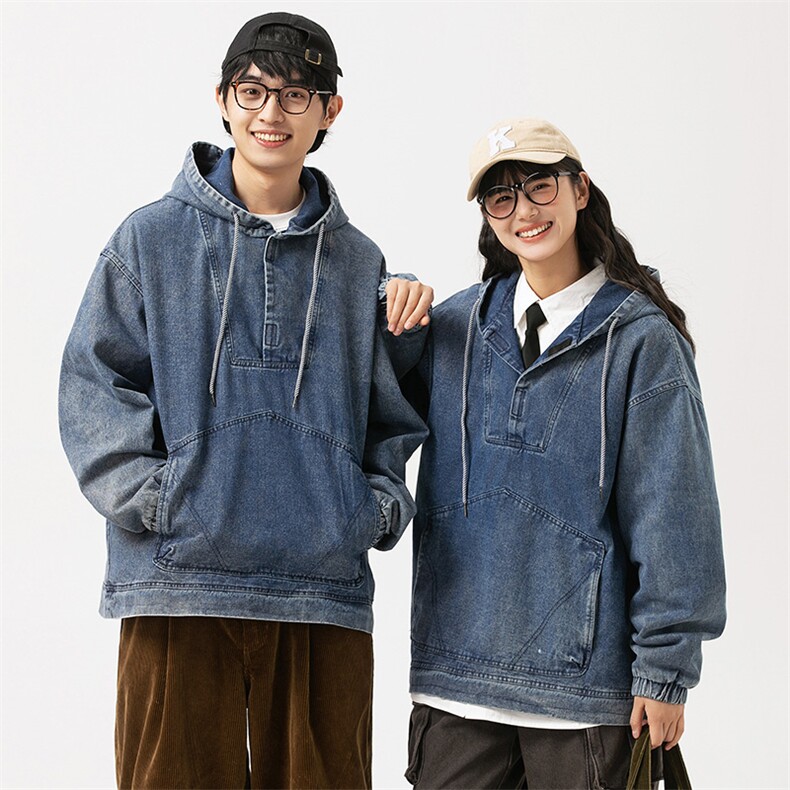 2026春季新款男装日系潮牌宽松连帽牛仔外套休闲夹克JK580-F135,男装工装外套,电商A101（原外27）