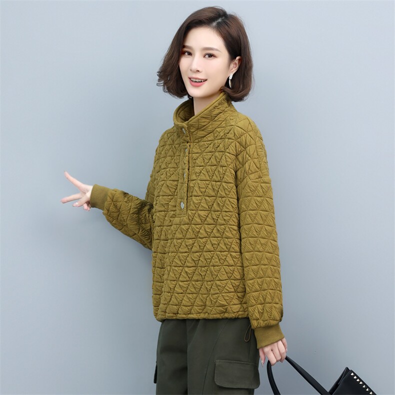 2023年秋季新款潮韩版休闲百搭加厚保暖卫衣女士显瘦宽松打底衫棉,女装卫衣/绒衫,简韵佳