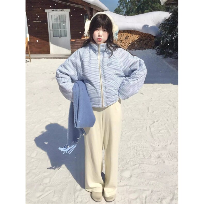 1506-1/ML7501/P77羊羔毛两面穿棉服冬季新款棉袄外套厚棉衣男女,男装棉衣,星座1506-1