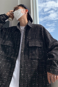 C8012/P50春装现货小香风工装衬衣男女衬衫潮外套上衣图片