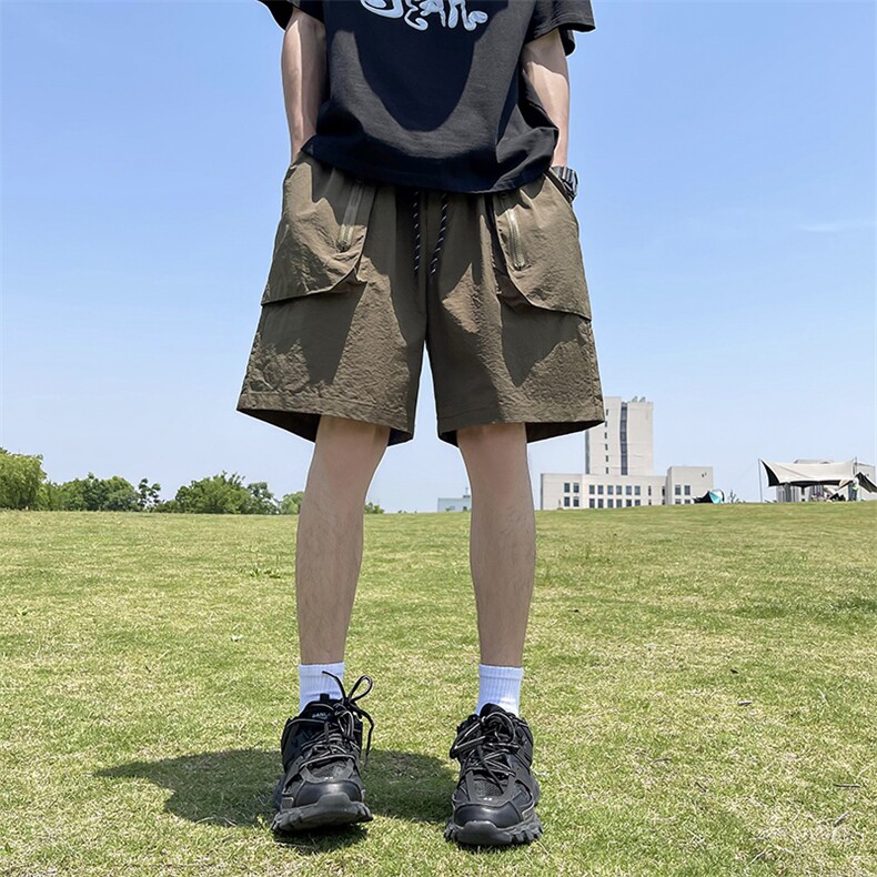 休闲短裤男韩版潮流大口袋个性2024夏季速干裤ins五分裤K3995-P35,男装休闲裤,星座412-3