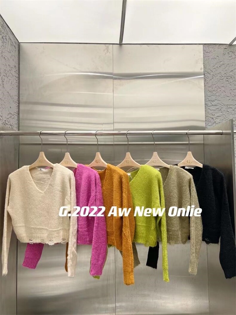 新款针织毛衣均码现货，女装针织衫/毛衣，G