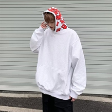 卫衣男连帽春秋季港风宽松潮牌字母印花百搭外套W011-P40，女装短外套，星座308B-2