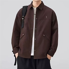 新款开衫翻领纯色夹克外套男，男装夹克，星座1206（原A206）
