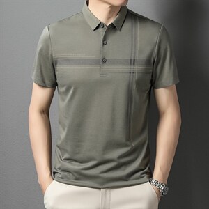 POLO衫男上衣半袖男装衣服男士体恤衫T恤潮牌休闲翻领爸爸短袖男图片