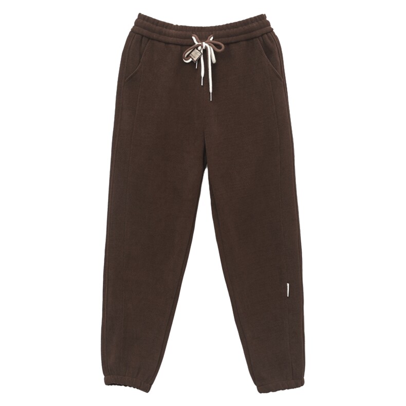 2023年秋季新款潮加绒加厚卫裤女高腰显瘦韩版休闲百度哈伦裤子棉,女装休闲裤,简韵佳
