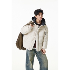 90%绒新标有报告连帽韩版宽松羽绒服上衣Y986/P350现货，男装羽绒服，星座202