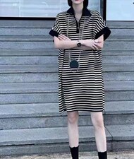 翻领连衣裙，女装连衣裙，魅力元素