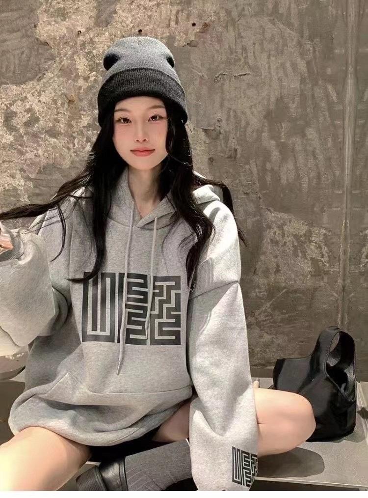 复合婴儿绒戴帽卫衣,女装卫衣/绒衫,菲库feiku