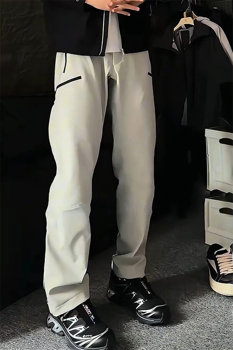 (网图慎用）特批P60无差价立体裁剪防泼水拉链微喇冲锋裤男K5975,男装休闲裤,电商A001-1