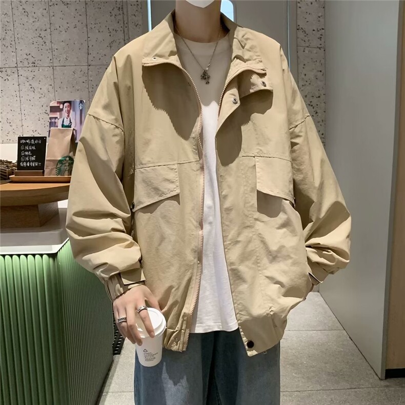 秋季青春流行男夹克文艺潮外套LS69P65,男装夹克,星座1116-2