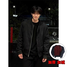 网高街牛仔棉衣外套男女春秋冬季加绒加厚棉服保暖夹克B97-P125，男装夹克，星座910-1