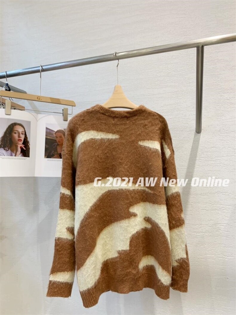 新款晕染针织毛衣，女装针织衫/毛衣，G