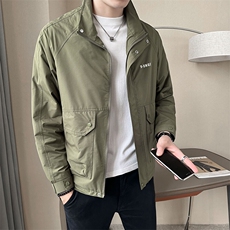 B317-55826-P105大货2025春季新款休闲夹克外套男，男装夹克，电商B317