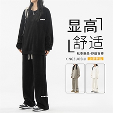 美式高街潮牌套装两件套休闲TZ817-特批98，男装休闲套装，星座718