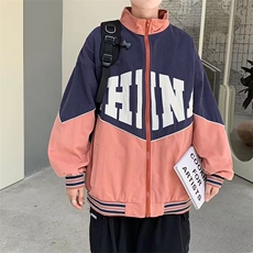 拼色棒球服外套男春秋季潮牌ins休闲上衣J7218P40，男装夹克，星座1116-2