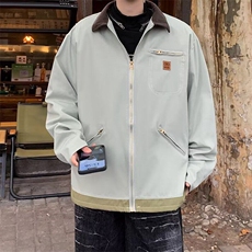 薄荷曼波夹克时尚外套冬季2024新款宽松慵懒风工装上衣W6311-P67，男装夹克，星座412-2