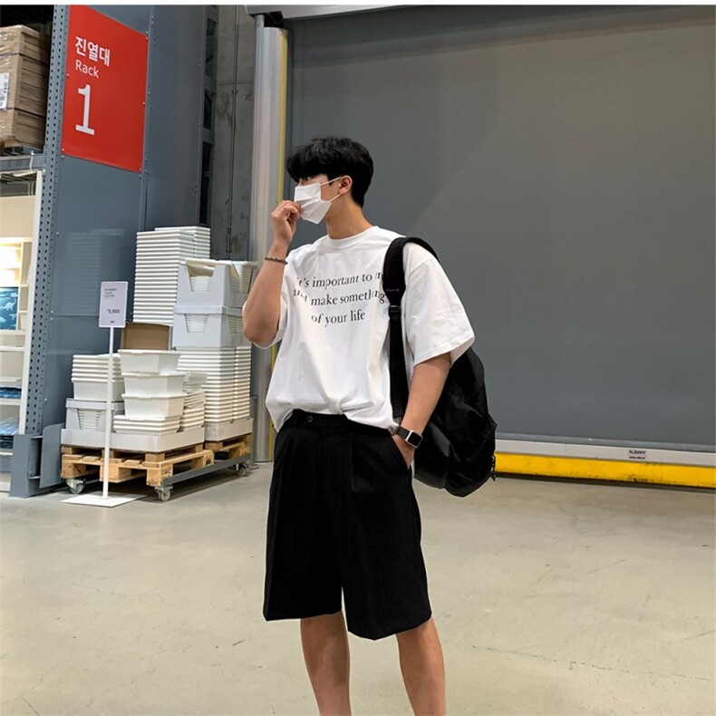 816B-T1025-P38夏季男士印花简约短袖韩版T恤情侣半袖潮韩男，男装T恤，星座816B