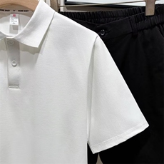 日系复古POLO衫男2025夏季新款简约休闲翻领上衣百搭潮流短袖T恤，男装T恤，星座1210-1