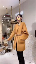 2021秋季新款气质淑女甜美优雅百分百羊毛双面呢外套，其它，L·H·X