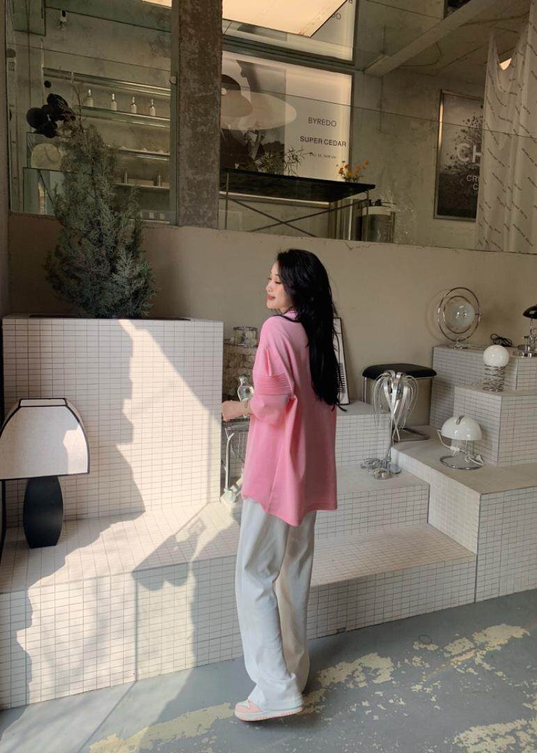 夏装新款、袖子打杆小设计大板T，其它，碧沁伊人