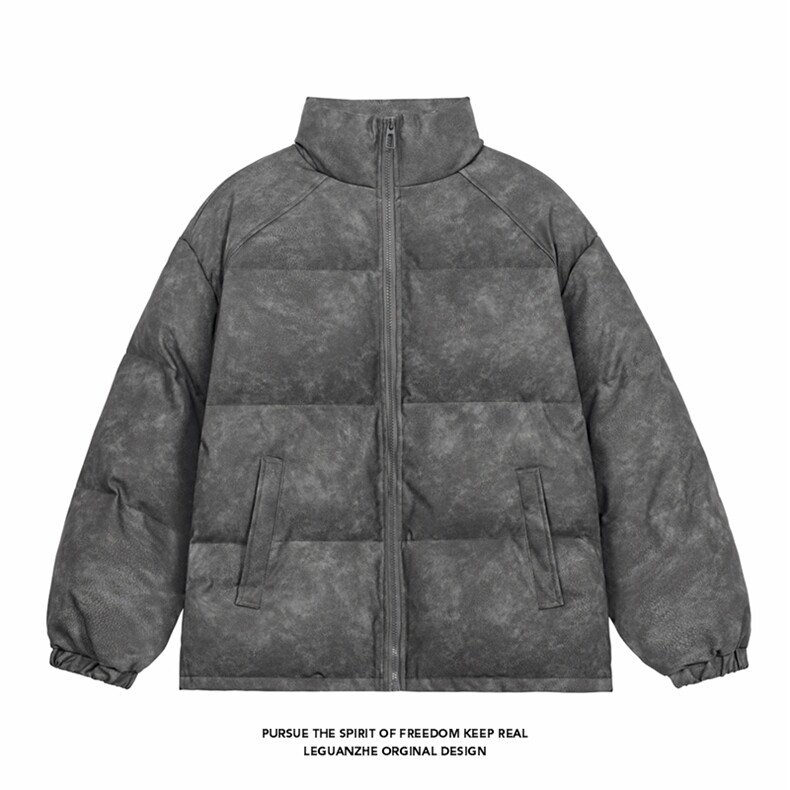 2025冬季新款白底现货1W件脏脏色皮棉衣M-5XHM24975-特P80,男装棉衣,电商A022