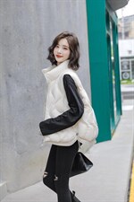 现货高品质标90绒羽绒马甲，女装马甲，艾依佳人