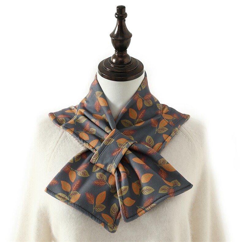 新款德绒带兜护颈围脖女冬防寒百搭脖套防风保暖围巾，周边，晨宏羊绒