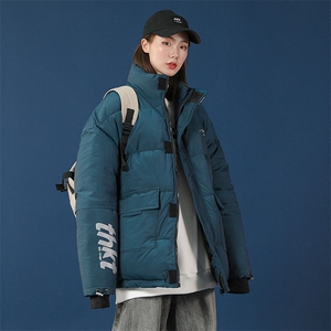 棉衣棉服亮面反光外套变色龙立领面包服中性风棉袄 3367-P80控138图片