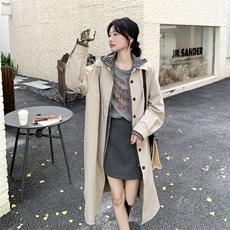 210-3282-P190-K288高级感通勤中长款风衣秋装新款2025年秋季，女装风衣，韩蜜菓