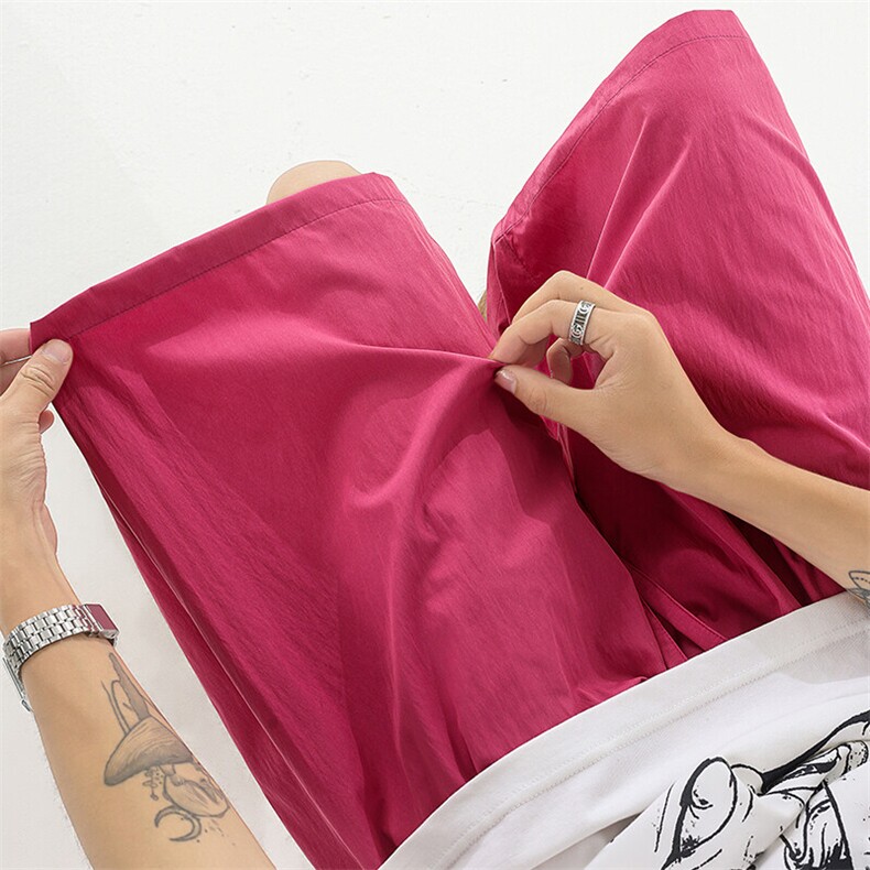 8XL-M多巴胺短裤男款夏季冰丝薄款休闲透气五分裤沙滩DK26004P25图片