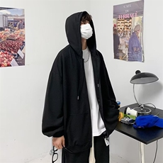 套装男韩版开衫卫衣连帽2023秋冬新款ins宽松百搭两件套W3044-P55，男装休闲套装，星座412-3
