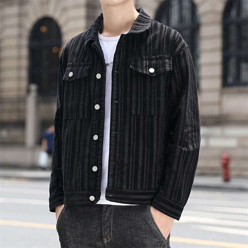 新款外套男韩版潮流休闲夹克男士灯芯绒秋季上衣服男9161,男装夹克,电商A318