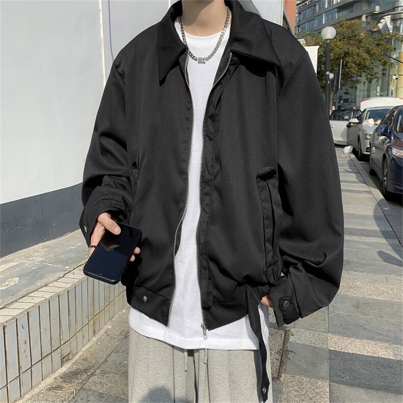 日系宽松街头工装外套男春秋chic百搭设计感上衣夹克JK07261-P50,男装夹克,星座308B-1