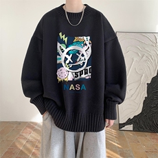 半高领毛衣男士大码针织衫男毛线衣男M18275-P45加绒款-P65，男装针织衫/毛衣，电商A040